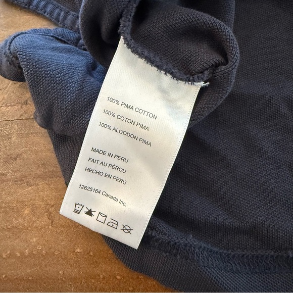 Psycho Bunny Pima Cotton Pique Navy Blue Polo Shirt XXL - Picture 8 of 8